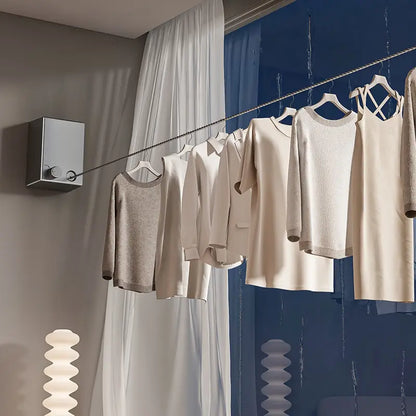 Soga para Colgar la Ropa con Soporte de Pared Regulable